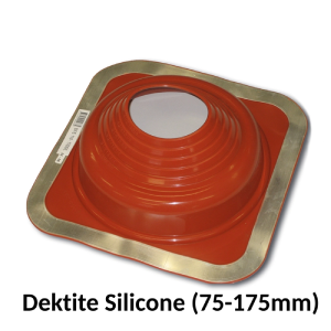 Red silicone Dektite for 75-175mm diameter pipes