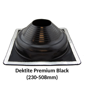 black dektite to fit 230 to 508mm diameter pipe