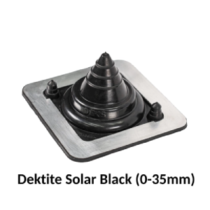 blkack mini solar dektite for up to 35mm diameter pipe